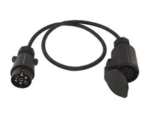 Adaptor fra 7 polet bil til 13 polet trailer Med kabel